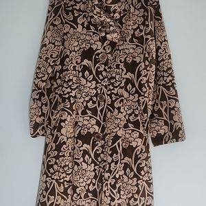 Paisley swing women coat grey